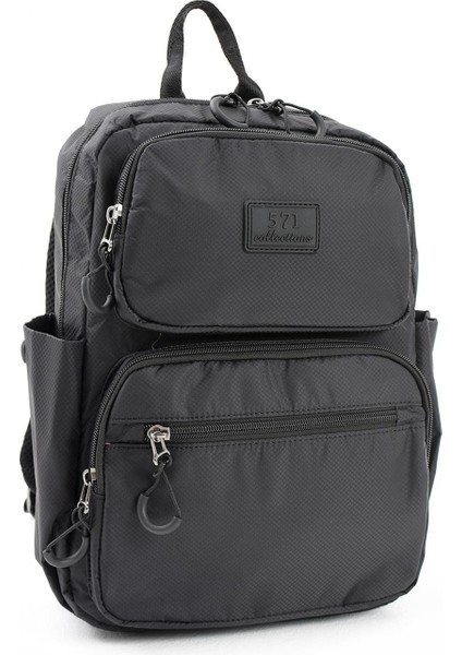 Ultra Hafif Şik ve Su Geçirmez Orta Boy Sırt Çantası Siyah Model: (571-13-9D) fırsatları