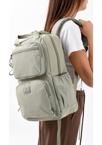 Ultra Hafif Şik ve Su Geçirmez Orta Boy Sırt Çantası Vizon Model: (571-13-9F) fiyatları