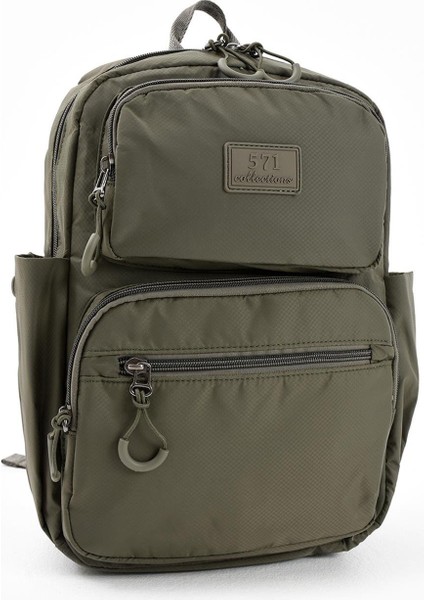 Ultra Hafif Şik ve Su Geçirmez Orta Boy Sırt Çantası Haki Yeşil Model: (571-13-9D) fırsatları