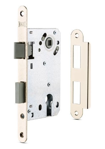 Kale 222 Nikel Plastik Dilli Hafele Tipi Sessiz Extra Gömme Silindirli Dış Kapı Kilidi