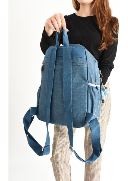 Ultra Hafif Orta Boy Sırt Çantası Çok Cepli Unisex Mavi (Model: 571-4B) modelleri