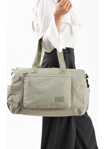 Ultra Hafif, Şık, Su Geçirmez Omuz ve Seyahat Çantası Büyük Boy Vizon Model: (571-13-9G)