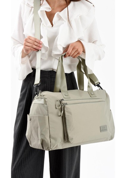 Ultra Hafif, Şık, Su Geçirmez Omuz ve Seyahat Çantası Büyük Boy Vizon Model: (571-13-9G) fiyatları