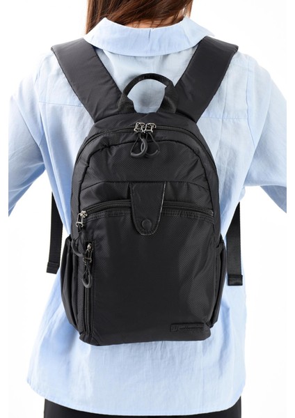 Ultra Hafif Çok Bölmeli Orta Boy Sırt, Göğüs Çantası Siyah Model: (571-13-9C) fiyatları