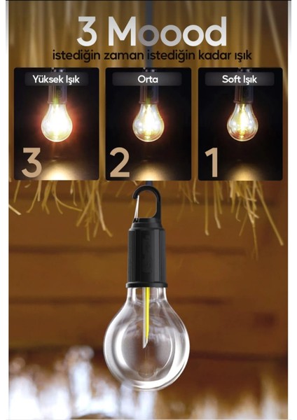 Taşınabilir Solar USB Şarjlı LED Ampül Outdoor Kamp Bahçe Lambası Askılı Kırılmaz LED Işık Kumandalı fiyatları
