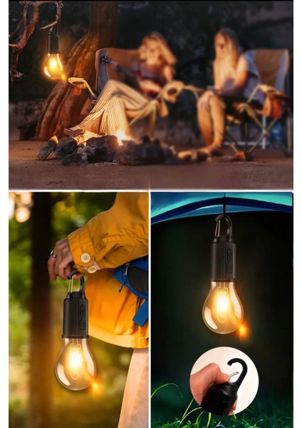 Taşınabilir Solar USB Şarjlı LED Ampül Outdoor Kamp Bahçe Lambası Askılı Kırılmaz LED Işık Kumandalı fırsatları