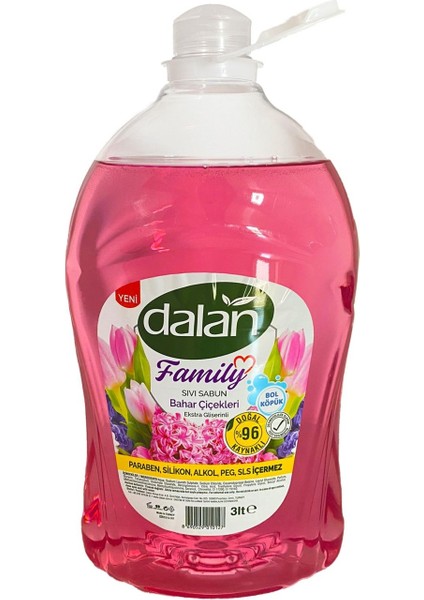Family Bahar Çiçekleri ve Zeytin Mucizesi Kokulu Sıvı Sabun 3 lt x 2 Adet modelleri