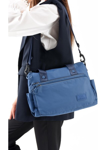 Ultra Hafif, Şık, Kadın Omuz Çantası (Çapraz Çanta) Mavi Model: (571-13-9L) fiyatları