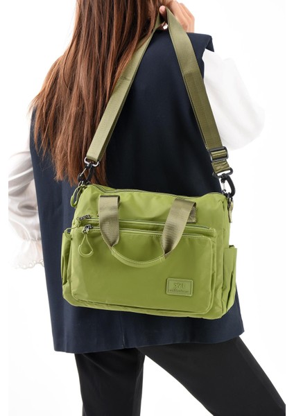 Ultra Hafif, Şık, Kadın Omuz Çantası (Çapraz Çanta) Yeşil Model: (571-13-9L) modelleri