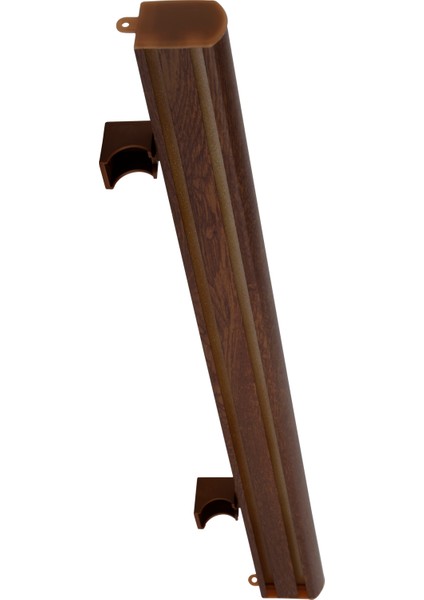 Meşe Dekoratif Perde Rayı Korniş 2'li