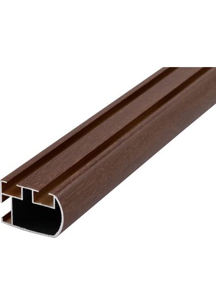 Meşe Dekoratif Perde Rayı Korniş 2'li modelleri