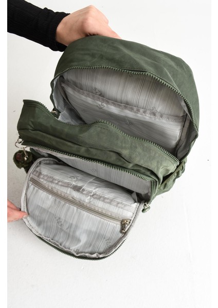 Ultra Hafif Orta Boy Sırt Çantası Çok Cepli Unisex Yeşil (Model: 571-4B) fırsatları