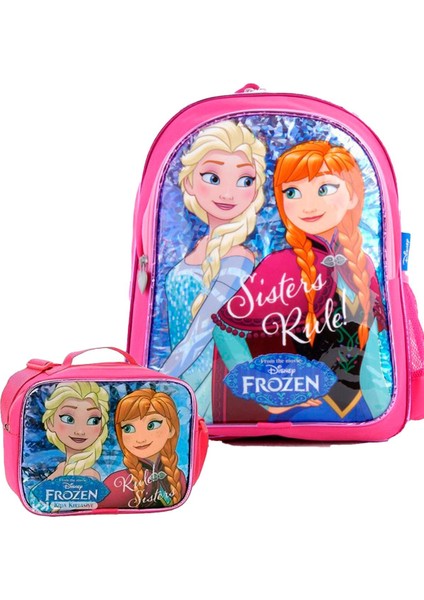 Lisanslı Frozen Okul Çantası ve Beslenme Çantası