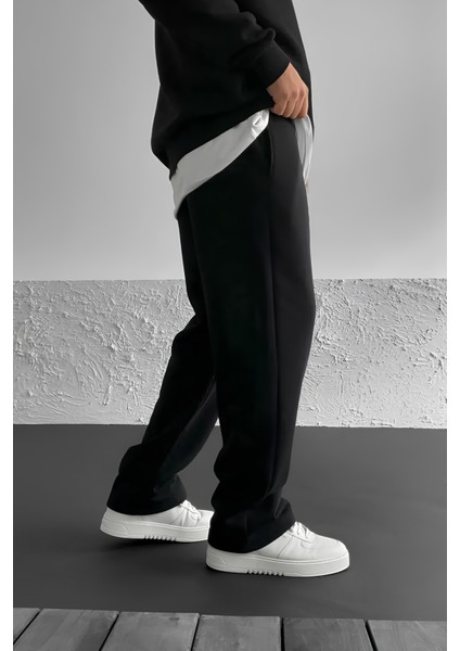 Stüssy Baskılı Baggy Siyah Yazlık 3 Iplik Bol Kesim Düz Paça Mevsimlik Eşofman Altı RF0510 modelleri