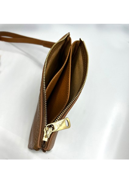 Maia Hakiki Deri Bölmeli Kadın El Çantası, Kadın Mini Çanta