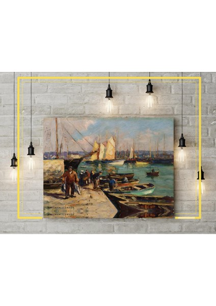 Kanvas Tablo - Fransız Ressam Şehir Manzaralı Tablo fiyatları