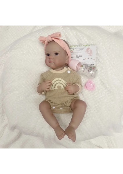 Süper Gerçekçi Bebek Reborn Bebeğim Silikon Yüksek Kalite Yeni Doğan+ Emzik+Biberon