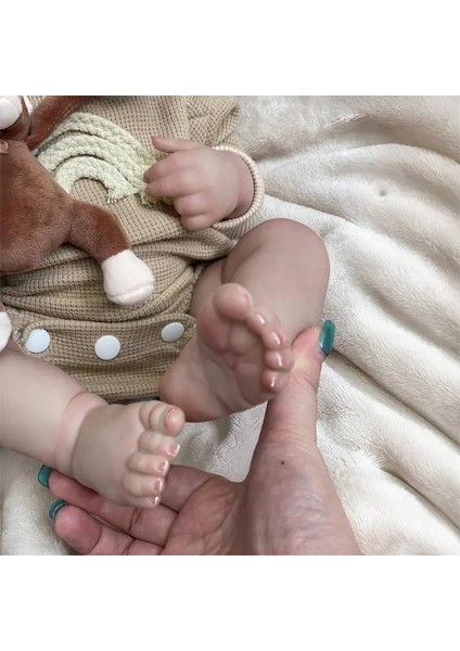 Süper Gerçekçi Bebek Reborn Bebeğim Silikon Yüksek Kalite Yeni Doğan+ Emzik+Biberon