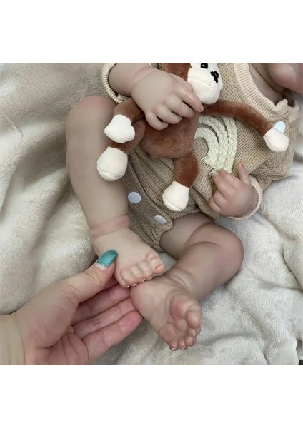 Süper Gerçekçi Bebek Reborn Bebeğim Silikon Yüksek Kalite Yeni Doğan+ Emzik+Biberon