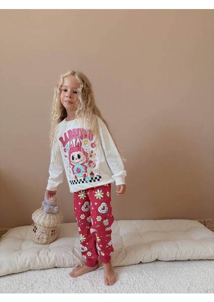 Karakter Desenli Uzun Kollu Kız Çocuk Alt Üst Takım fırsatları
