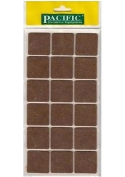 18'li Yapışkanlı Keçe Sandalye, Masa, Koltuk Altı Parke Koruma Keçesi, Kare, 3,5 cm x 3,5 cm