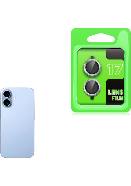Apple iPhone 17 Için Cl-06 Metal Çerçeveli Kamera Lens Koruyucu