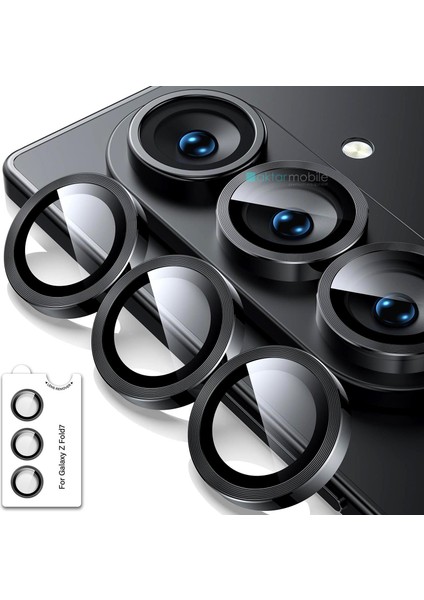 Galaxy Z Fold 7 Uyumlu Safir Kamera Lens Koruyucu Anti-Reftective Premium Temperli Cam Tam Koruma