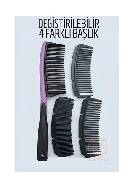4 Uçlu Değiştirilebilir Başlıklı Tarak