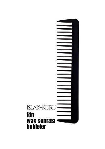 Bx Bukleli Saç Fön Wax Sonrası Tarak Karbon Nano Absolute Professional