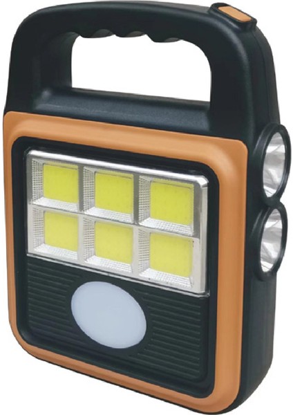 20W Solar Fener – 6500K, 320 Lümen, IP65, USB Şarjlı, Güneş Enerjili