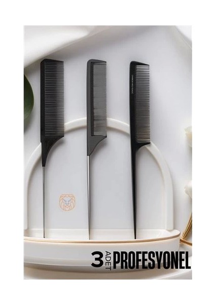 Krepe Boya Tarağı Profesyonel 3’lü Set