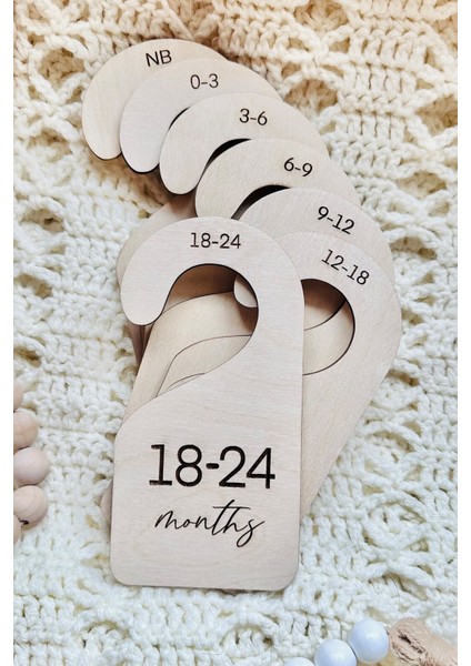Yenidoğan Kıyafet Askısı - Bebek Kıyafet Elbise Ayırıcı Bölücü Düzenleyici - Bebek Hediyelik