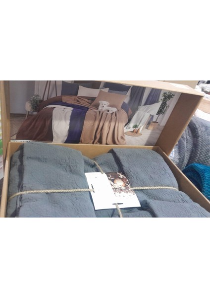 Bellisima Çift Kişilik Yatak Örtüsü Castle Rock Antrasit modelleri