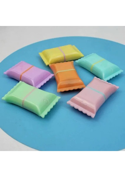Mini Fosforlu Kalem Seti, 6 Renk, Pastel Tonlar, Sevimli Şeker Tasarım fiyatları
