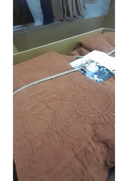 Bellisima Çift Kişilik Yatak Örtüsü Aotumn Kiremit