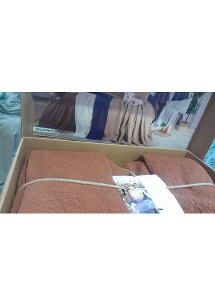 Bellisima Çift Kişilik Yatak Örtüsü Aotumn Kiremit fiyatları