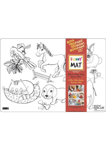 Funny Mat - Evcil Hayvanlar - 33,5X48CM