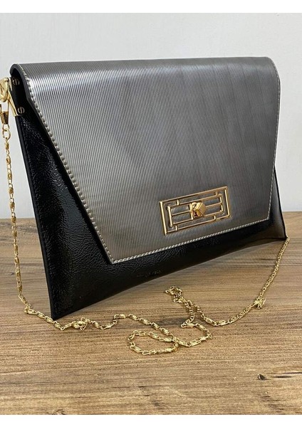 00-02 Renk: Siyah Gri Abiye,nişan,düğün El ve Omuz Kadın Çantası fiyatları