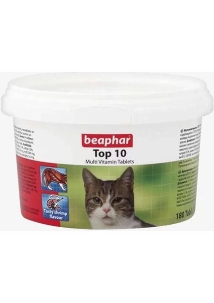 Beaphar Top 10 Kedi Multivitamin Tableti 180 Adet