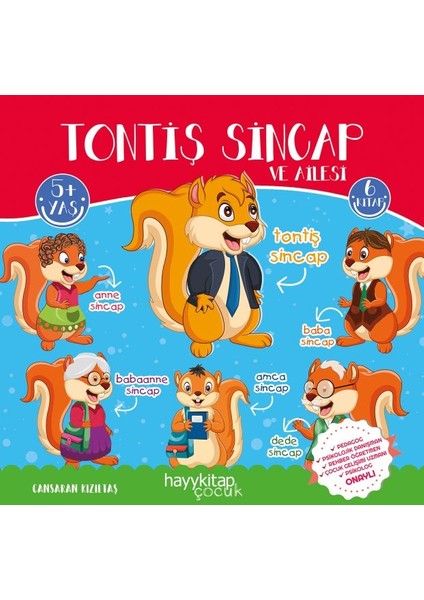 Tontiş Sincap ve Ailesi 6’lı Öykü Seti