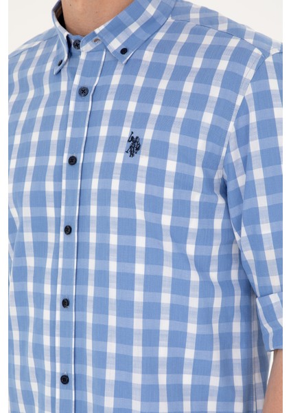 Erkek Lacivert Gömlek Desenli 50288665-VR033