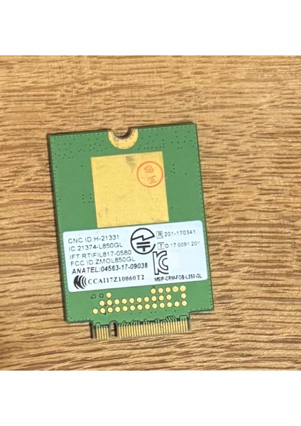 Thinkpad Fibocom L850-GL M.2 Wwan modelleri