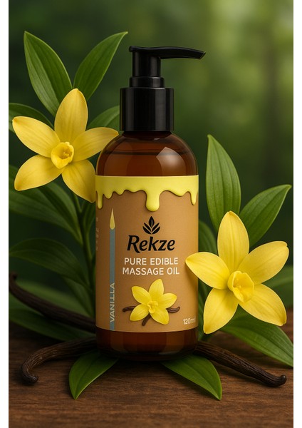 Vanilya Aromalı Masaj Yağı - 2'li Paket - Doğal Rahatlatıcı Formül - 120 ml