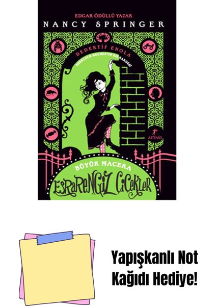 Esrarengiz Çiçekler + Yapışkanlı Not Kağıdı