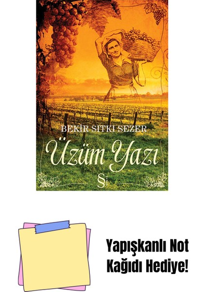 Üzüm Yazı + Yapışkanlı Not Kağıdı