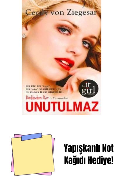 Unutulmaz + Yapışkanlı Not Kağıdı