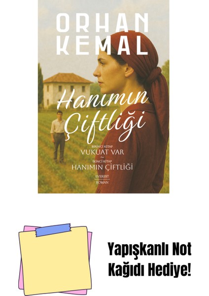 Hanımın Çiftliği 1-2 Tek Kitap + Yapışkanlı Not Kağıdı