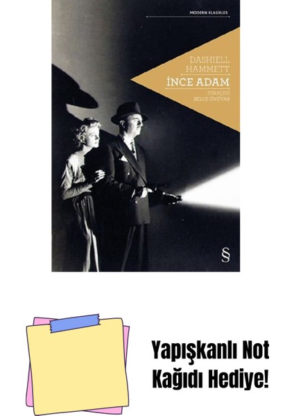 Ince Adam + Yapışkanlı Not Kağıdı