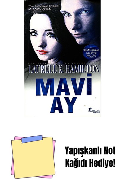 Mavi Ay + Yapışkanlı Not Kağıdı