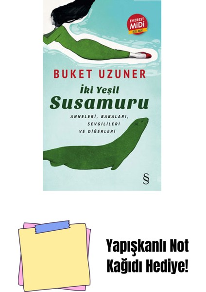 Iki Yeşil Su Susamuru (Midi Boy) + Yapışkanlı Not Kağıdı